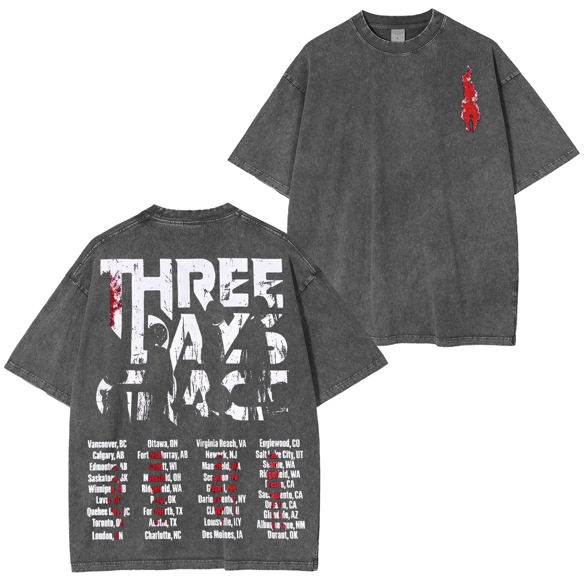 Three Days Grace Washed Unisex T-Shirt