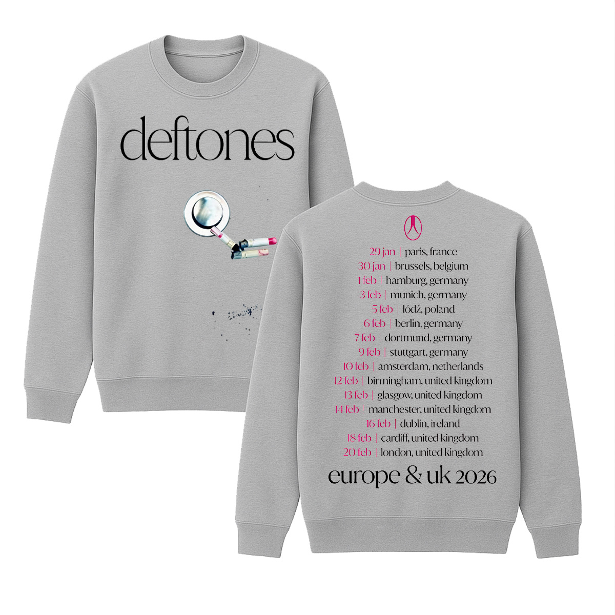 Deftones Unisex Cotton Creneck Sweatshirt