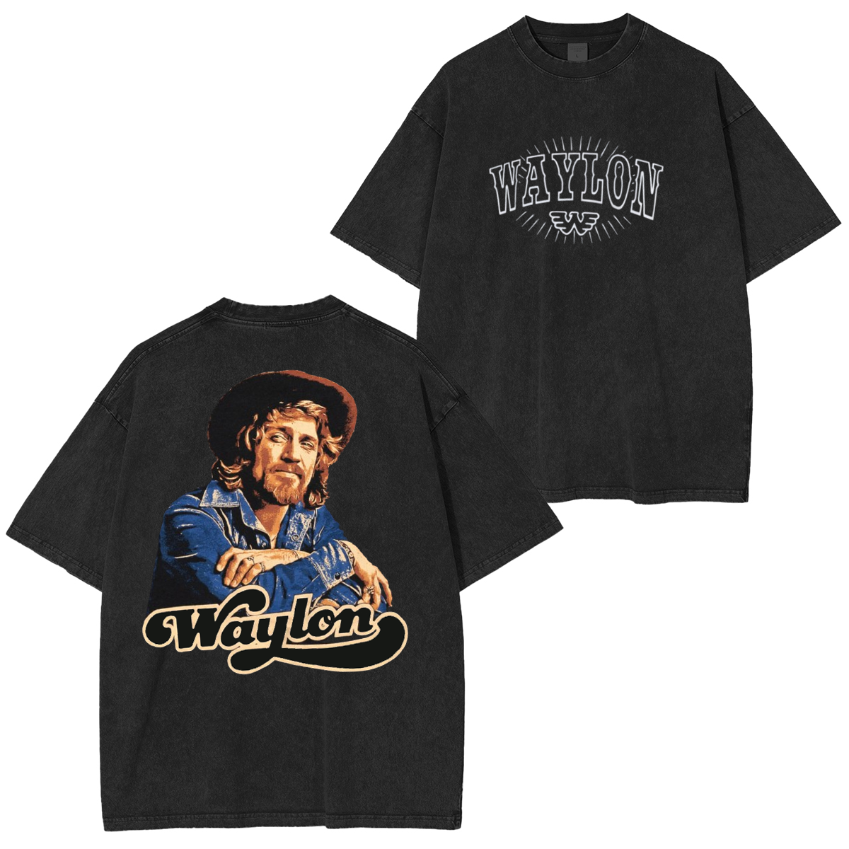 Seager x Waylon Jennings Heritage  Washed Unisex T-Shirt