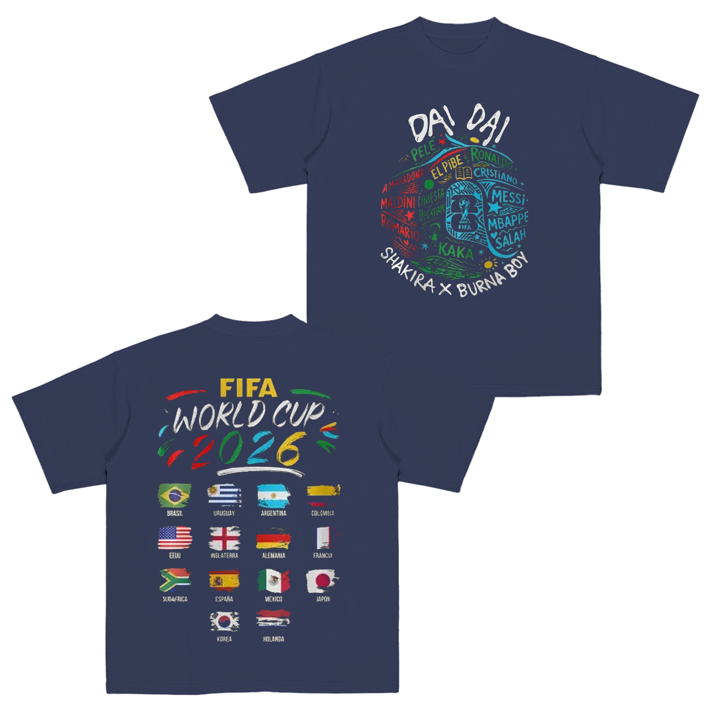 Camiseta Shakira Mundial 2026 Cotton Unisex T-shirt