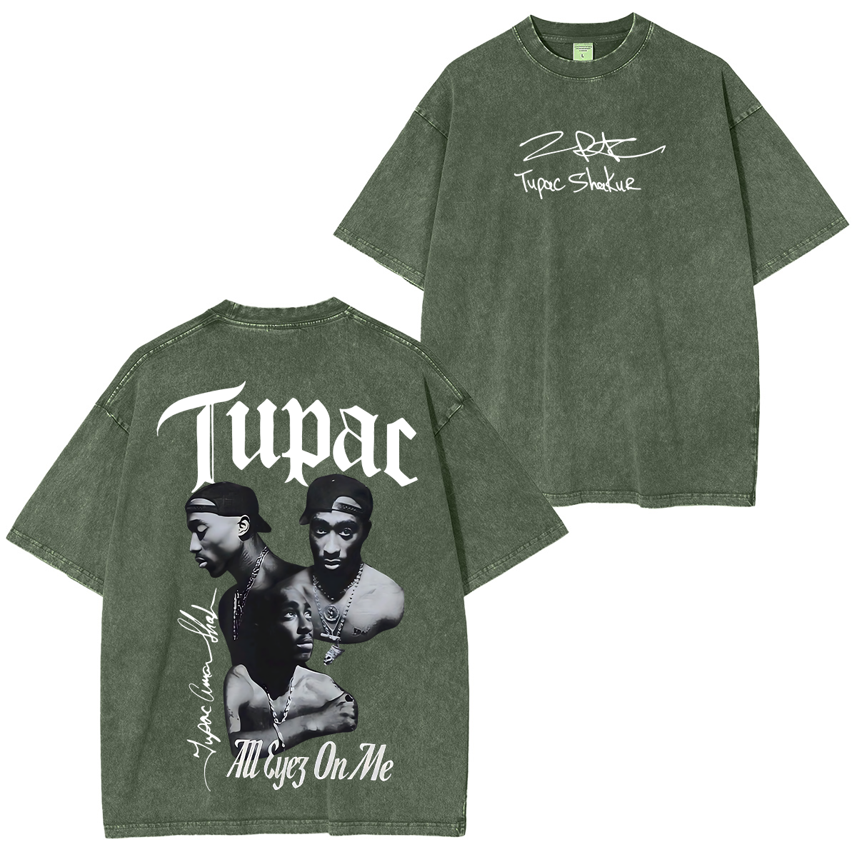 Tupac Shakur Washed Unisex T-Shirt