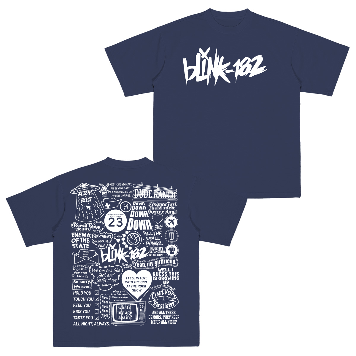 Blink-182 Cotton Unisex T-shirt