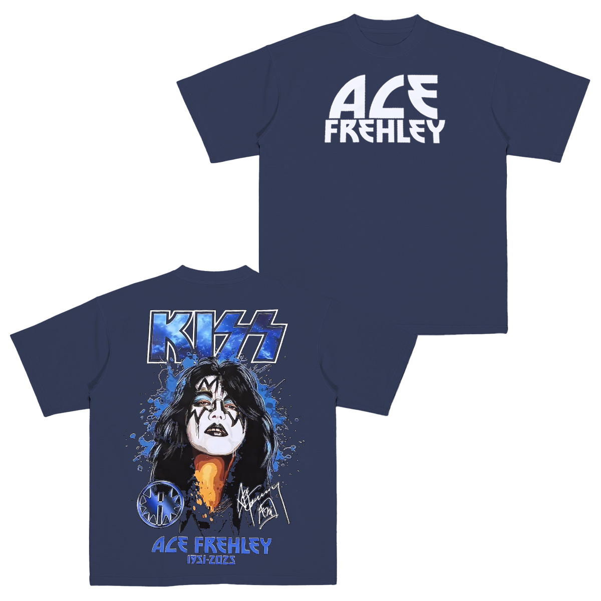 Ace Frehley KISS Band Cotton Unisex T-shirt