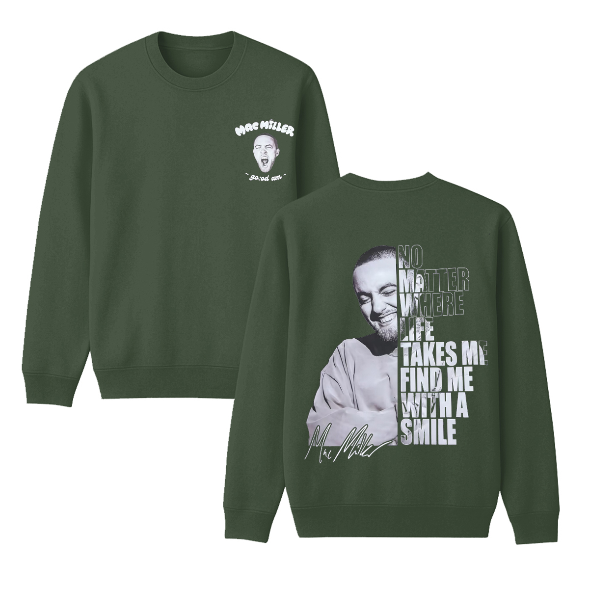 Mac Miller Unisex Cotton Creneck Sweatshirt