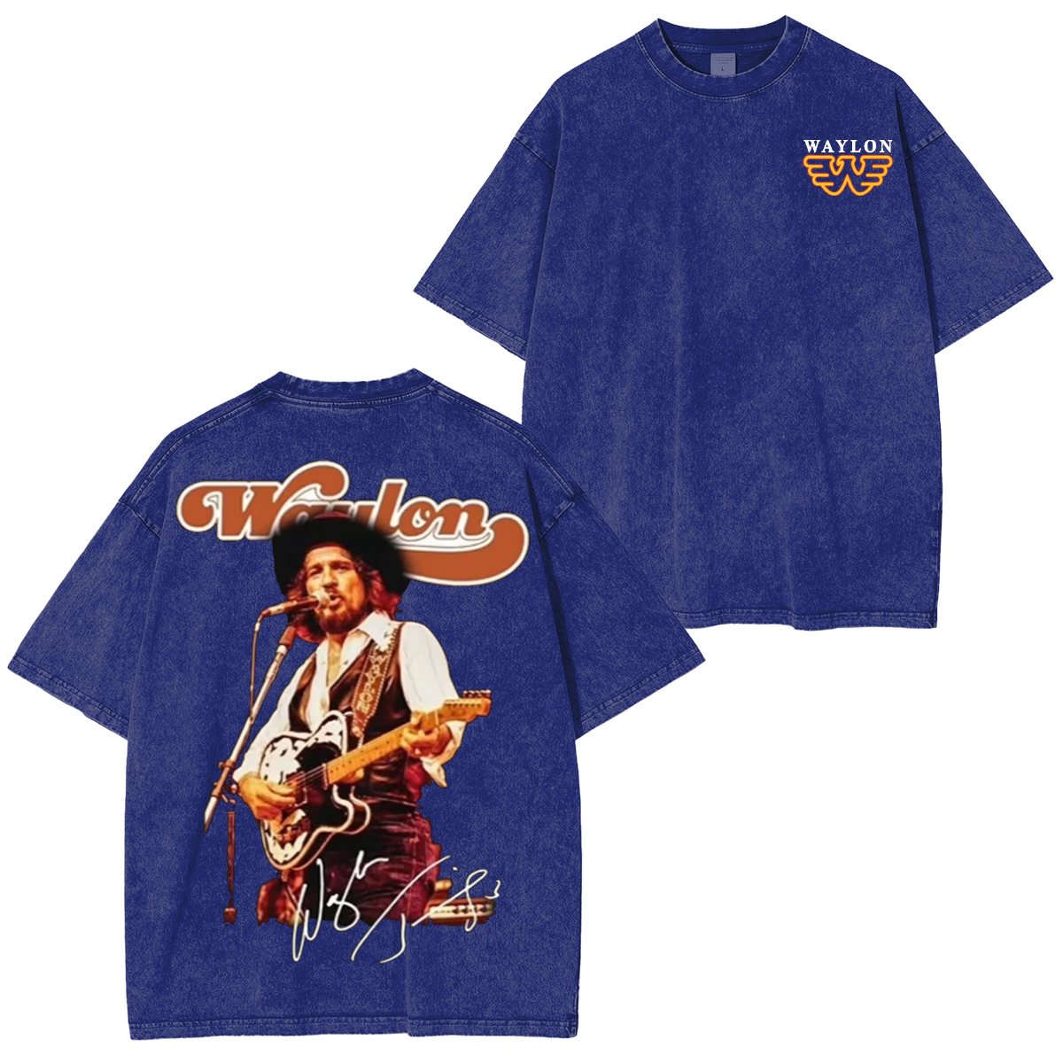 Waylon Jennings Washed Unisex T-Shirt