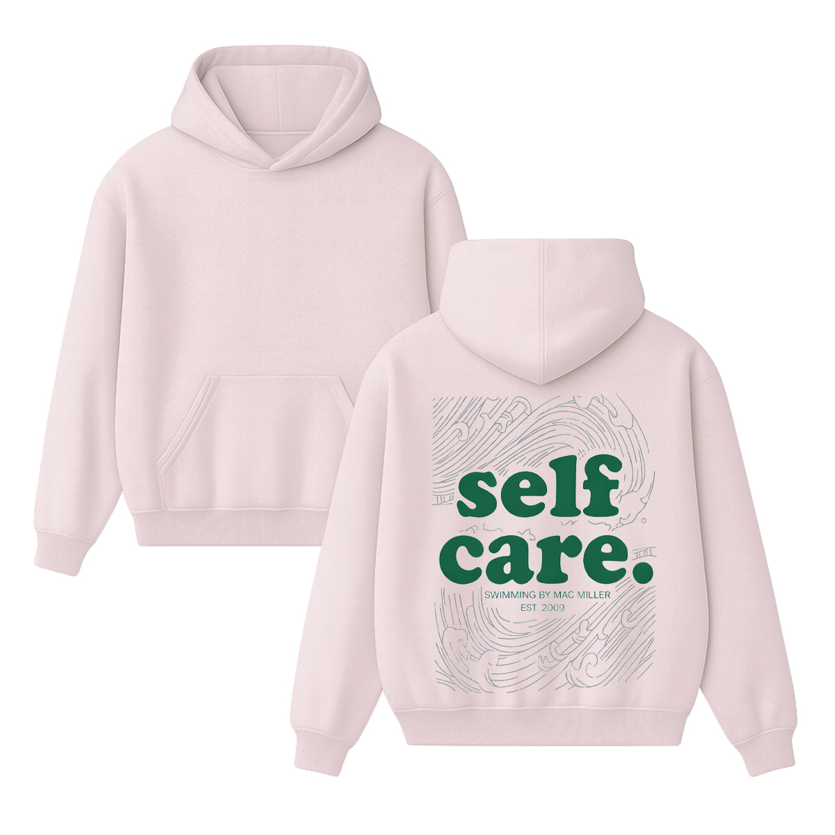 Self Care Swimming By Mac Miller Unisex Cotton Hoodie