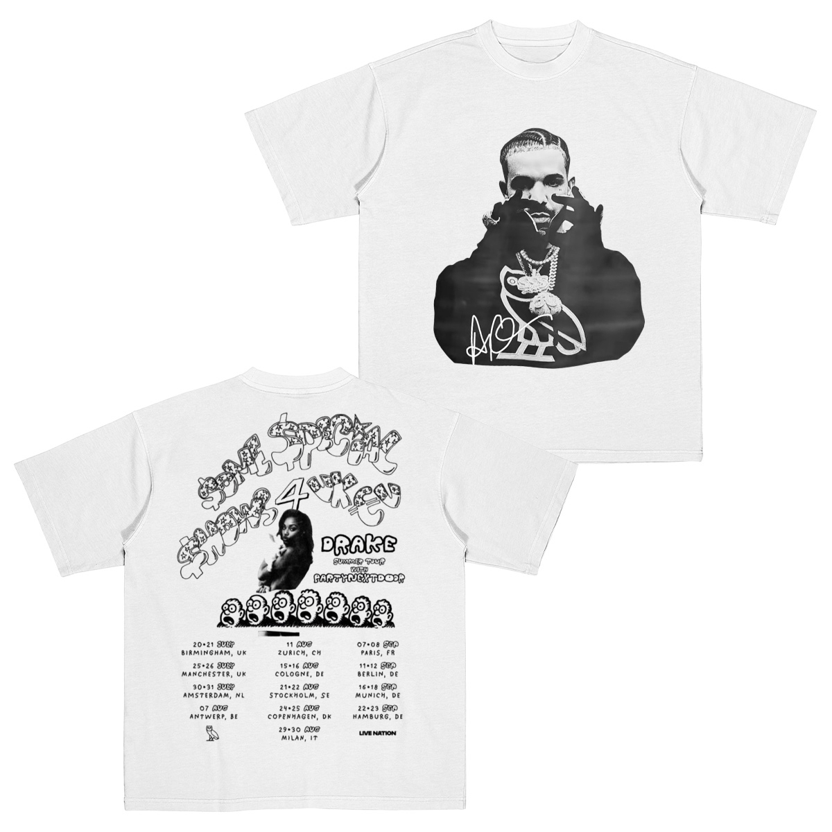 Drake concert 2025 Cotton Unisex T-shirt