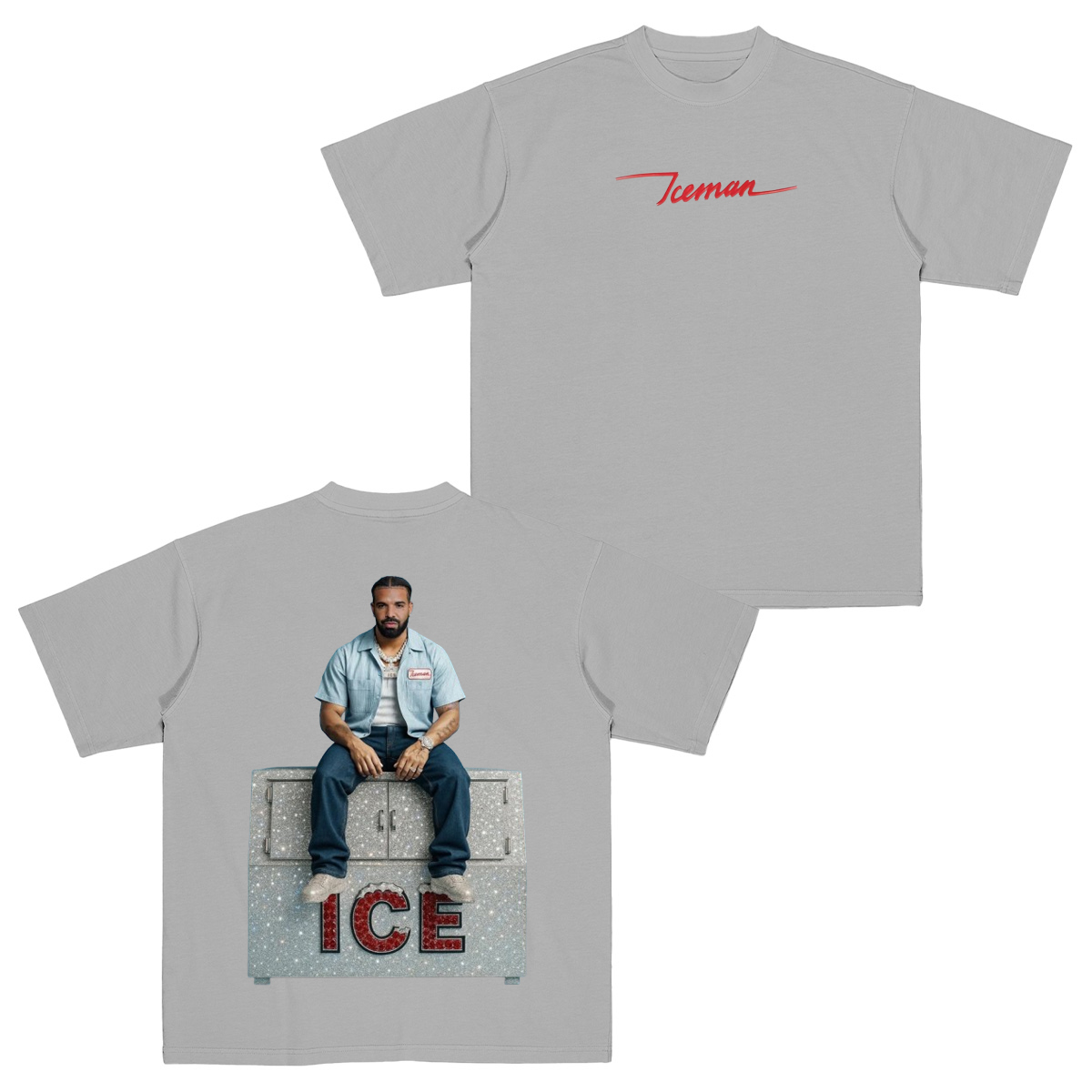 Drake iceman  Cotton Unisex T-shirt