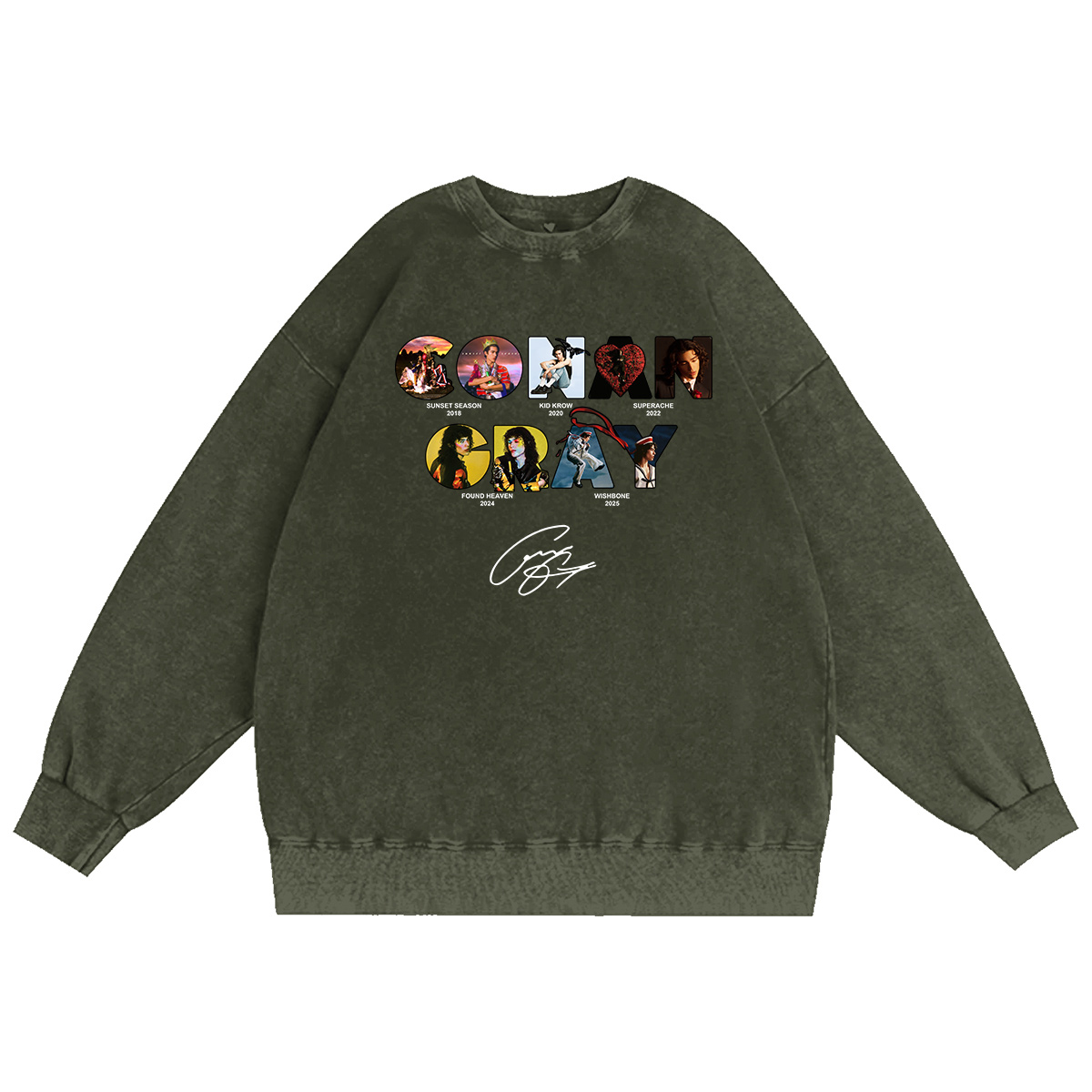 Conan Gray Unisex Washed Crewneck Sweatshirt