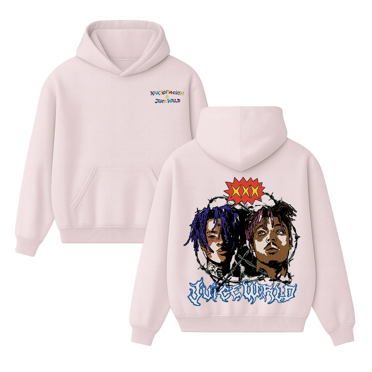 XXXTENTACION x Juice WRLD Unisex Cotton Hoodie
