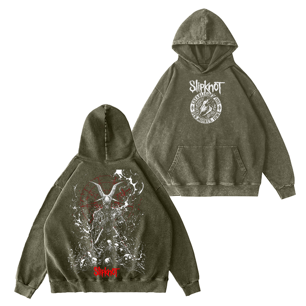 Slipknot Washed Unisex Hoodie