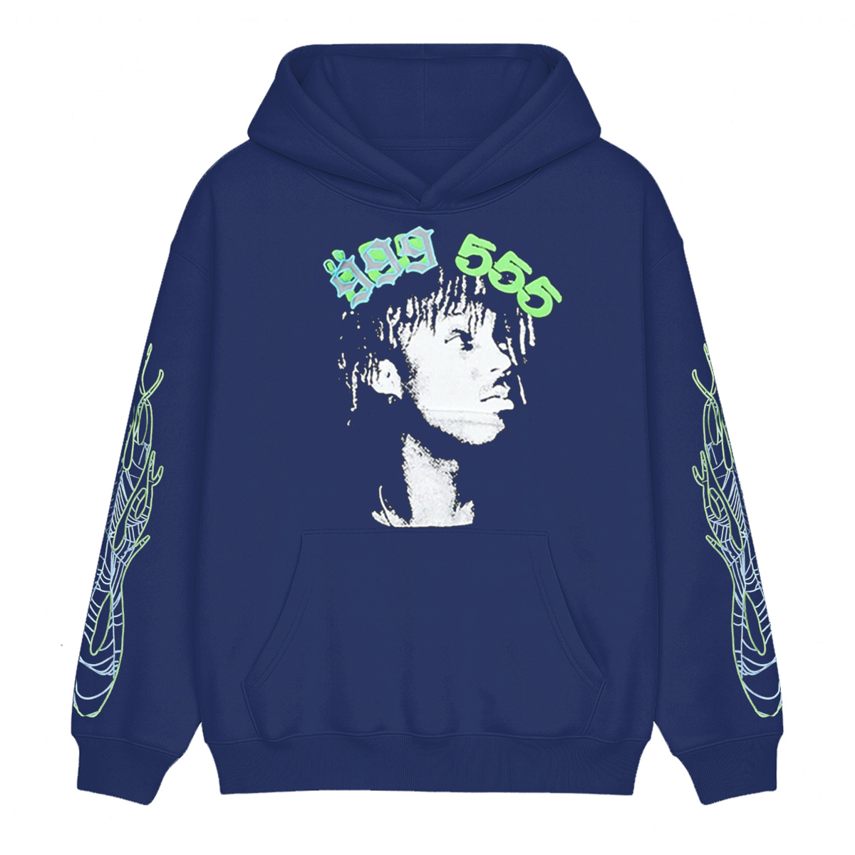 Juice WRLD x Sp5der Cotton Unisex Hoodie