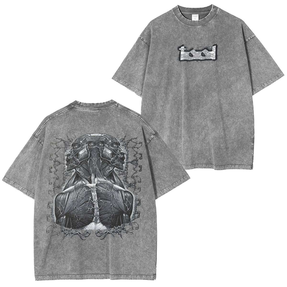 TOOL Grey Tool Man Washed Unisex T-Shirt