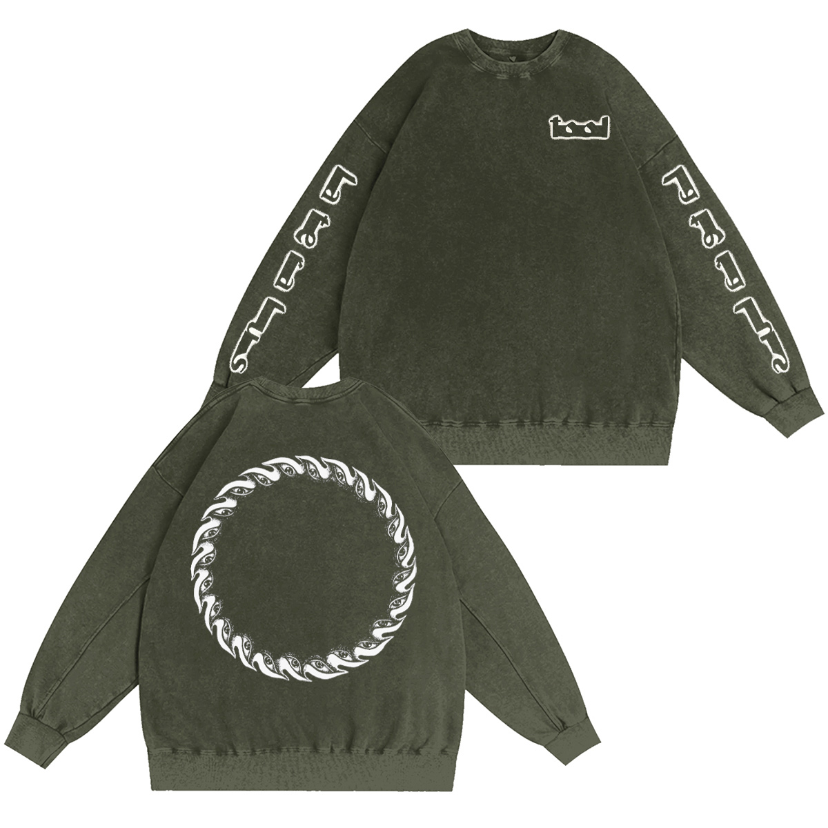 Tool Unisex Washed Crewneck Sweatshirt