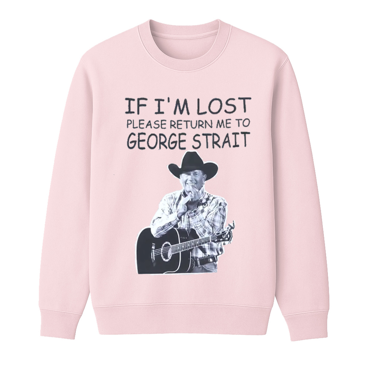 George Strait Cotton Unisex Crewneck Sweatshirt