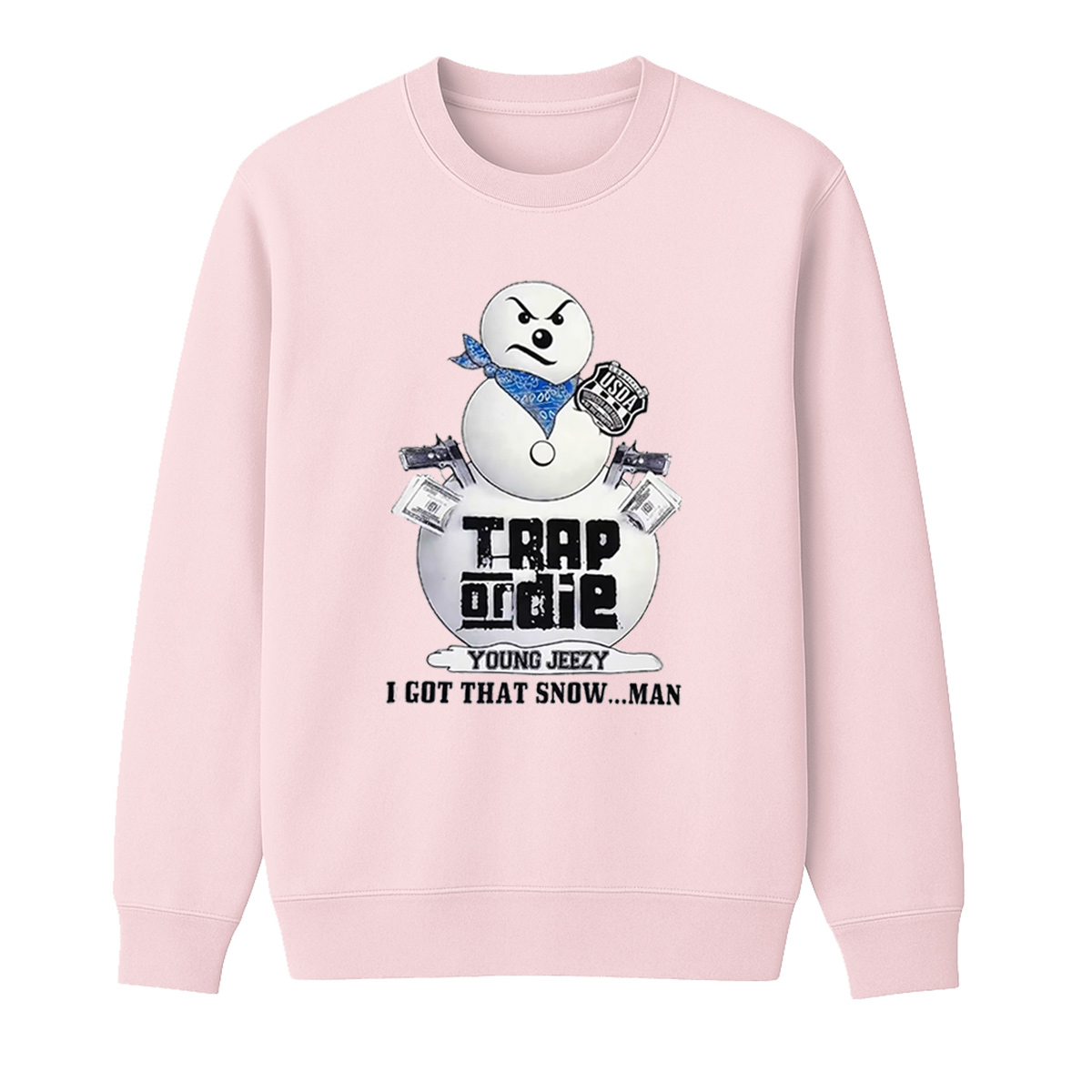 Young Jeezy Trap or Die Cotton Unisex Crewneck Sweatshirt