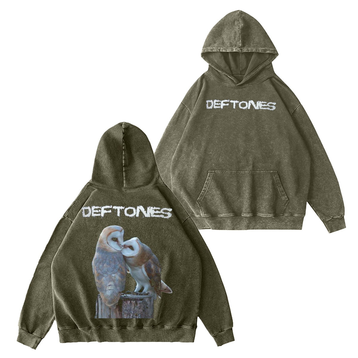 Deftones Unisex Washed Hoodie