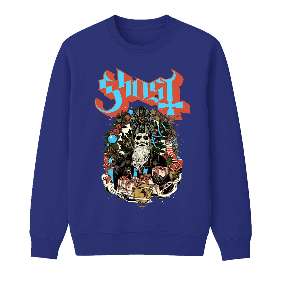 Ghost Unisex Cotton Creneck Sweatshirt