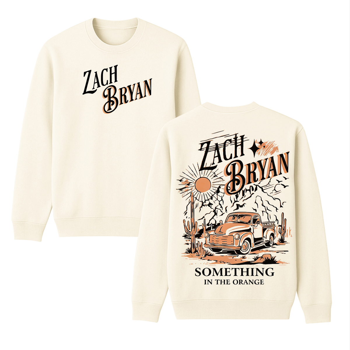 Zach Bryan Cotton Unisex Crewneck Sweatshirt