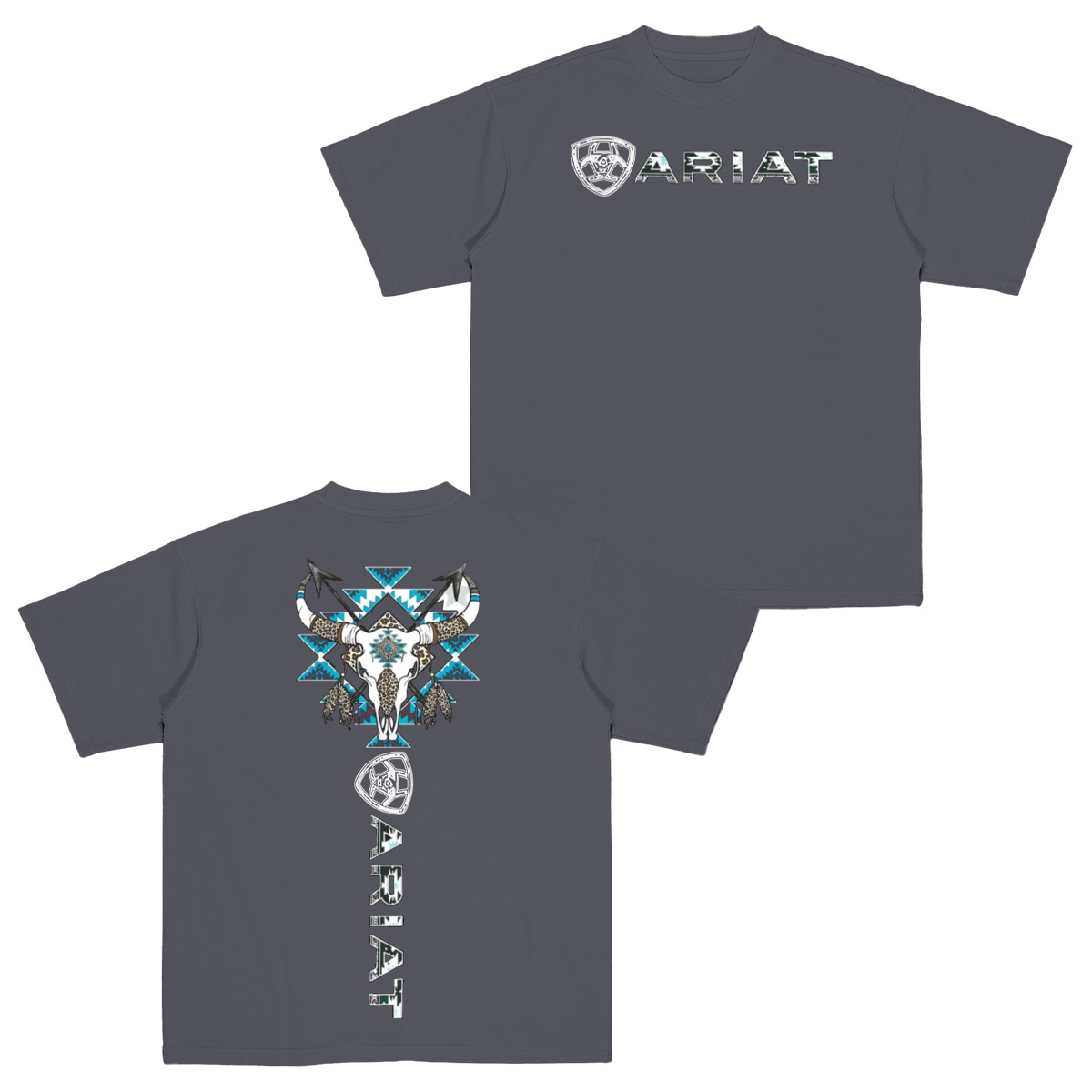 Ariat Western Bull Skull Cotton Unisex T-shirt