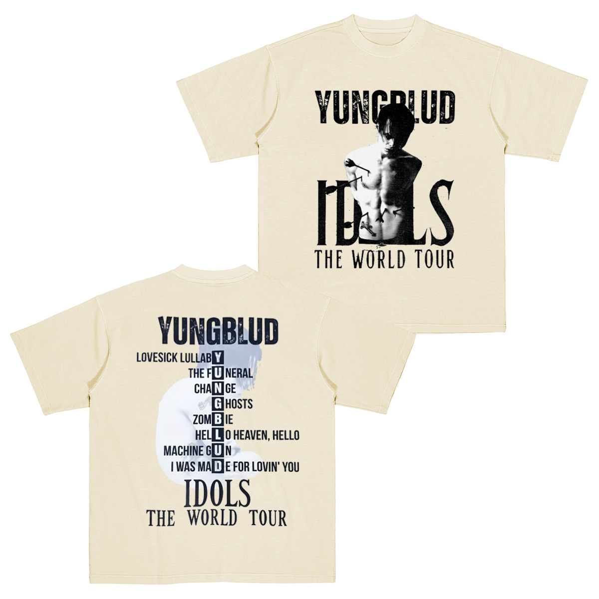 Idols The World Tour Yungblud Cotton Unisex T-shirt