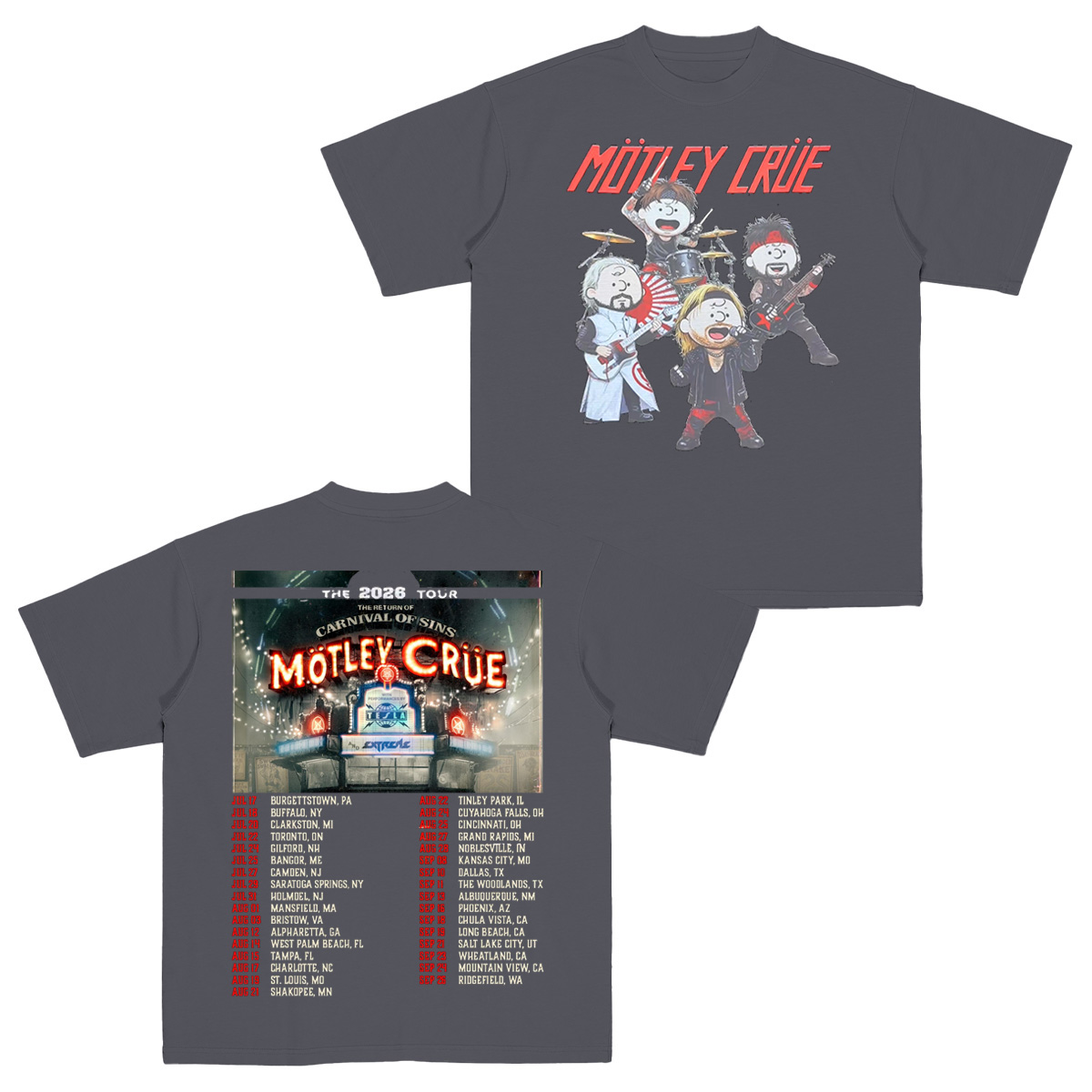 Motley Crue Cotton Unisex T-shirt