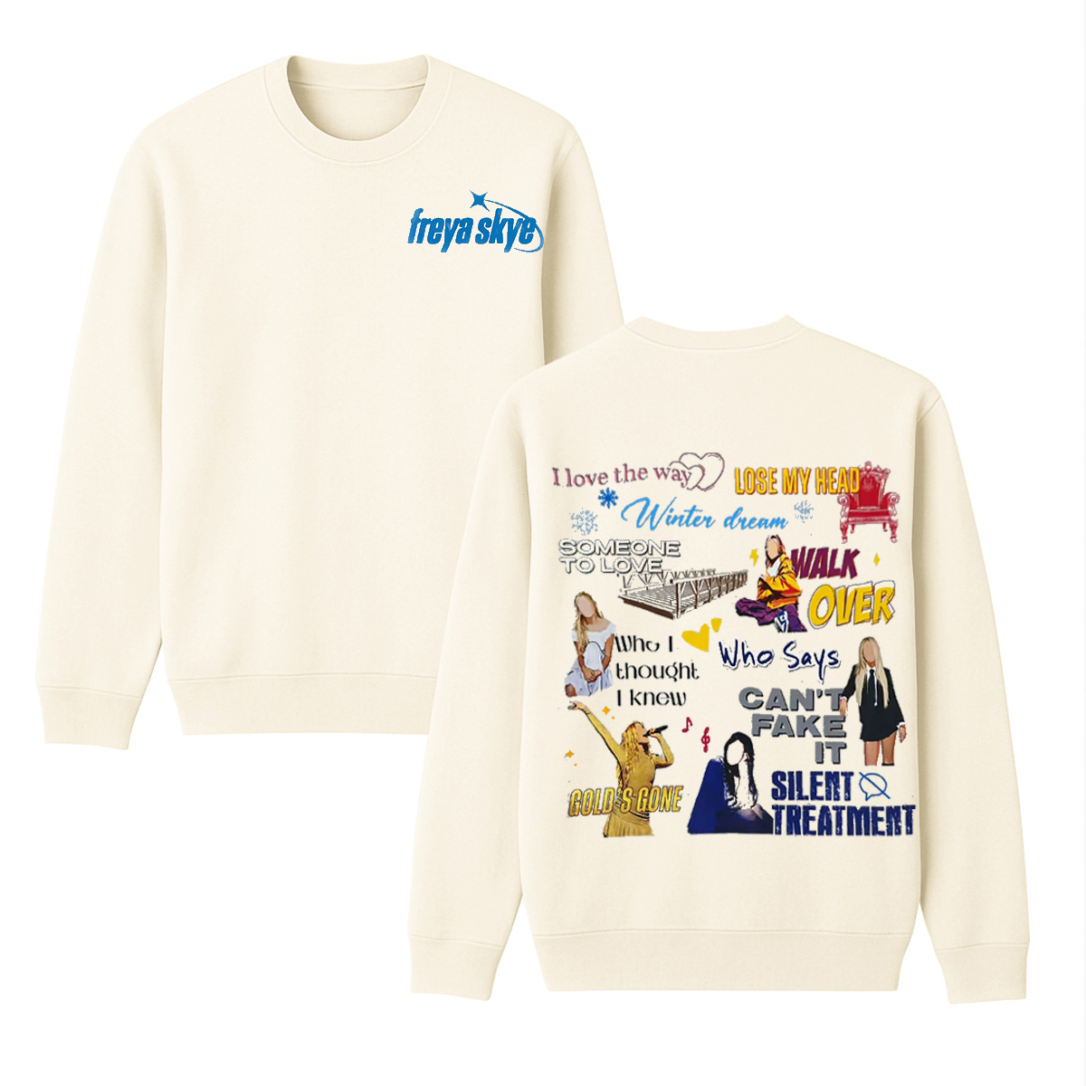 Freya Skye Unisex Cotton Creneck Sweatshirt