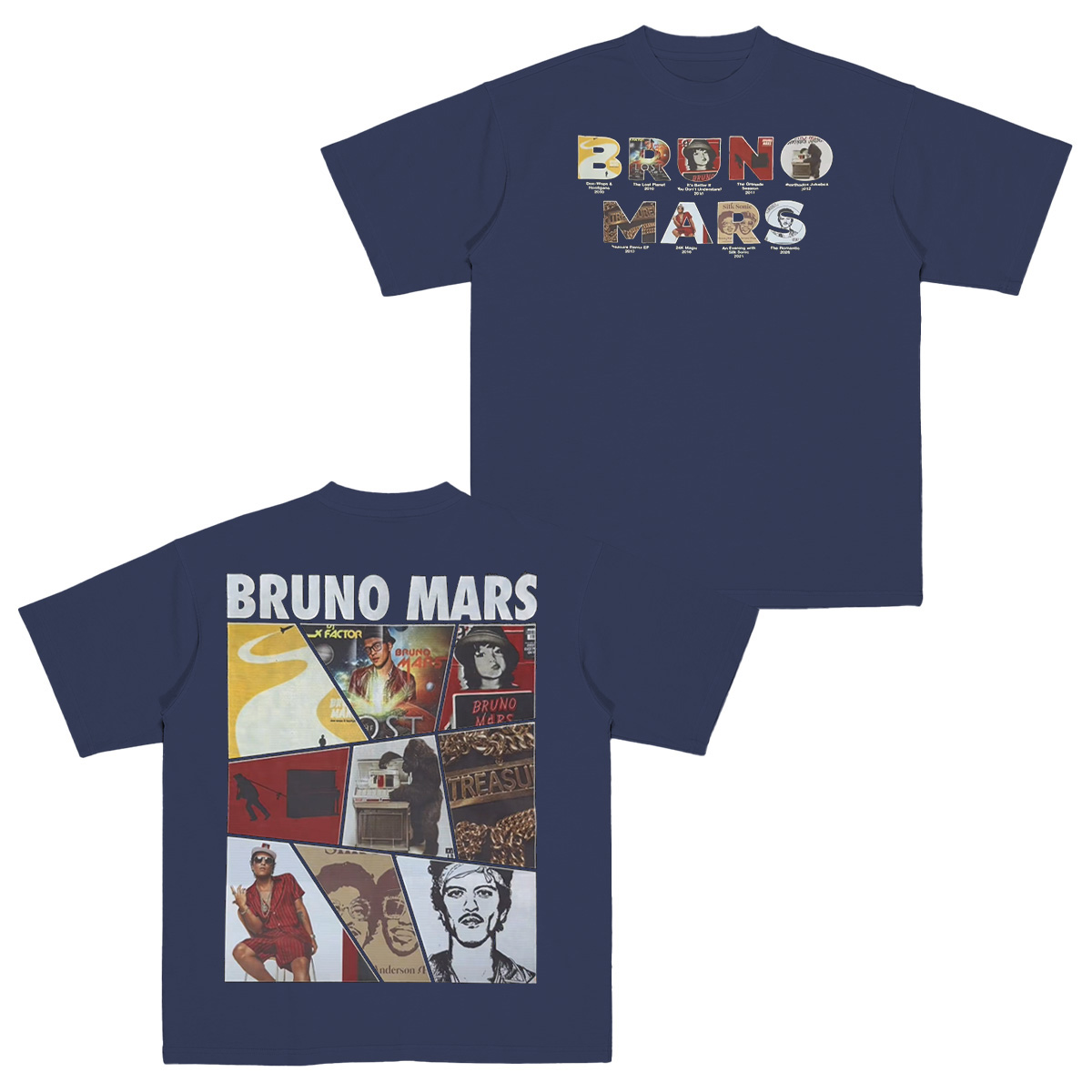 The Romantic Tour Bruno Mars Cotton Unisex T-shirt