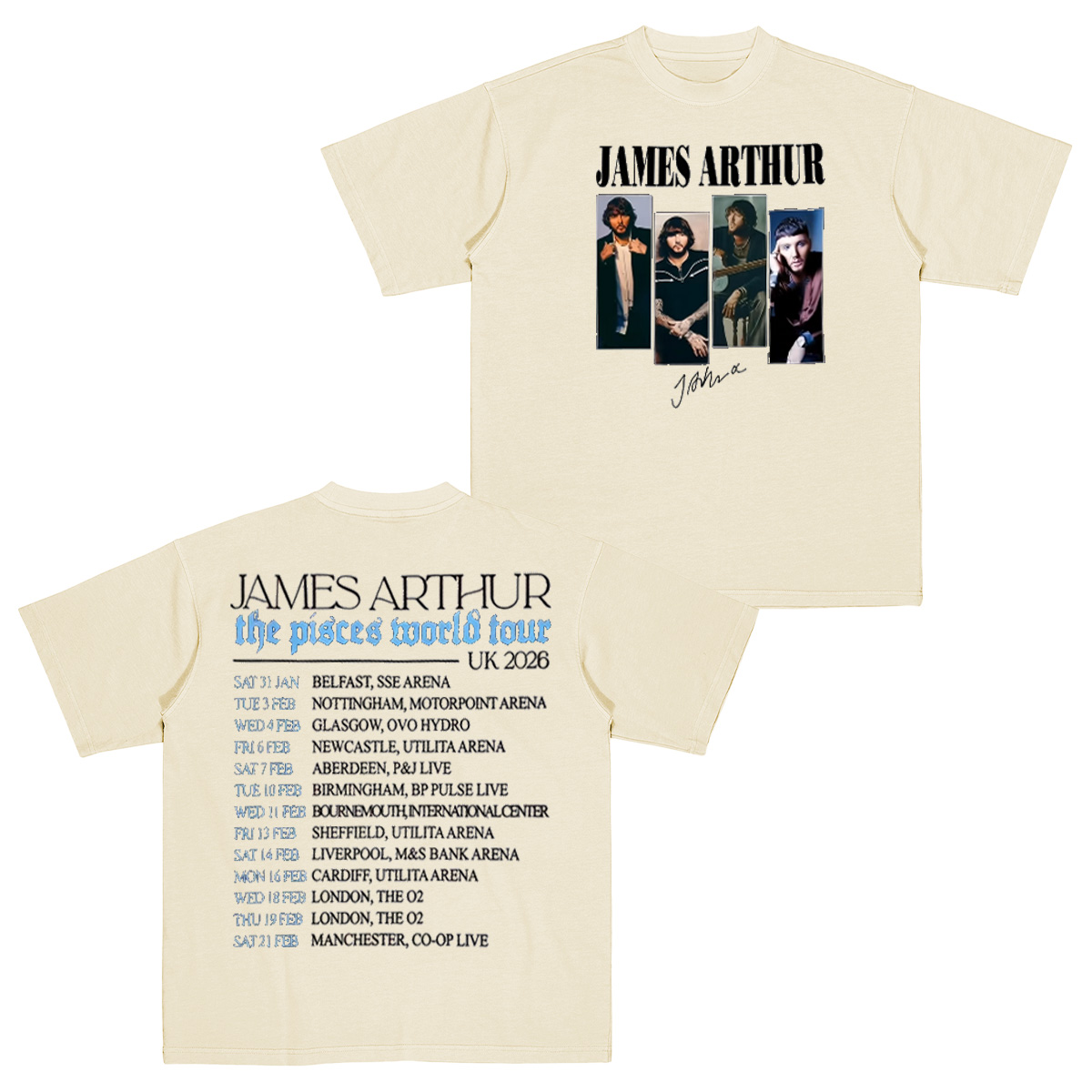 James Arthur Cotton Unisex T-shirt