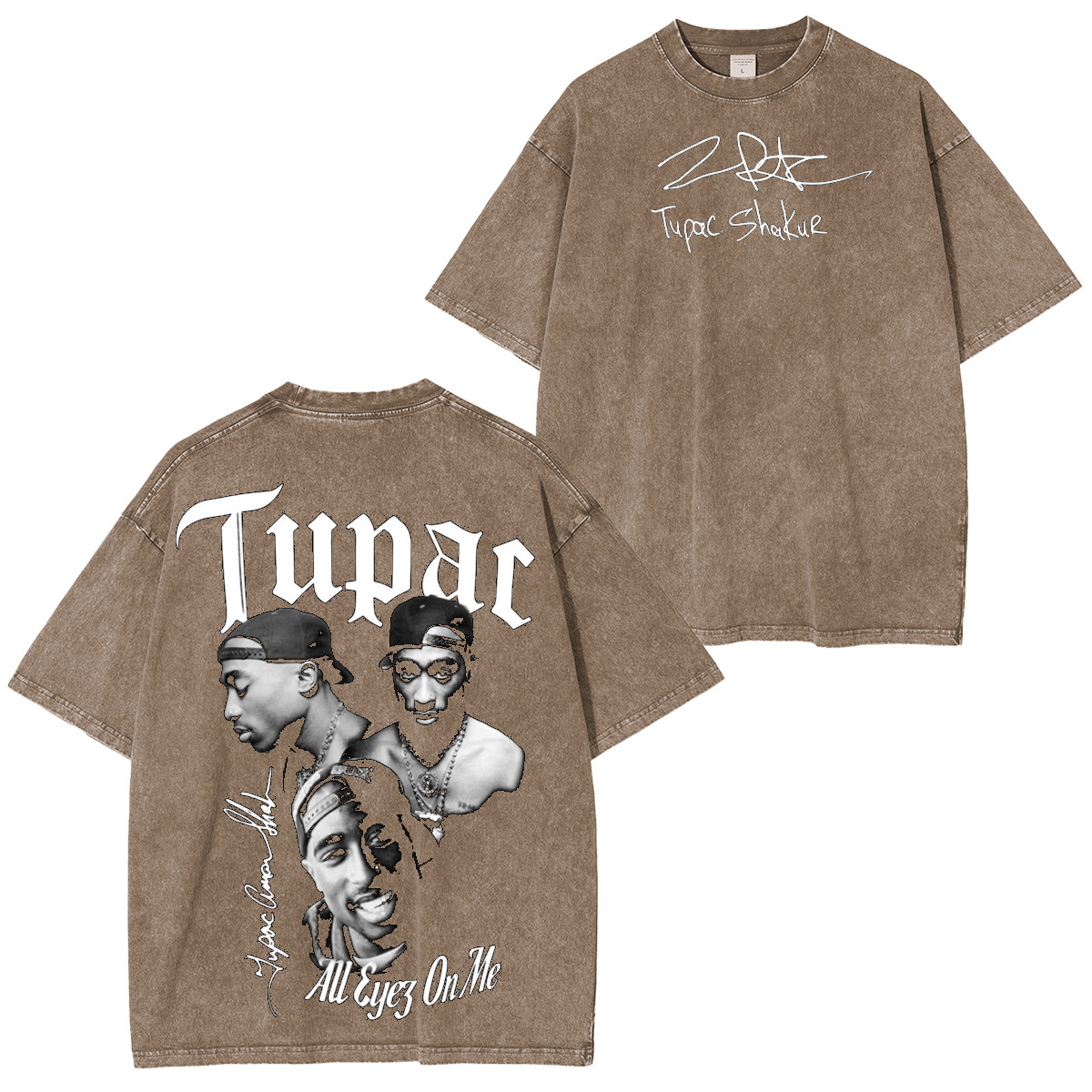 Tupac Shakur Washed Unisex T-Shirt