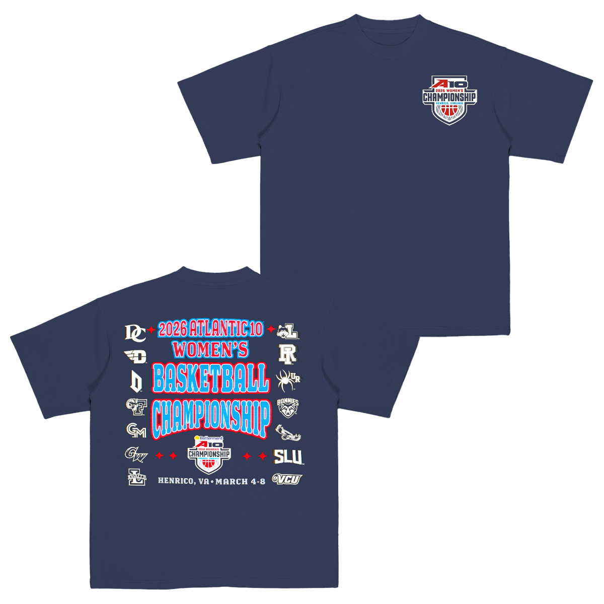 2026 Atlantic 10 Women's Basketball Championship Cotton Unisex T-shirt