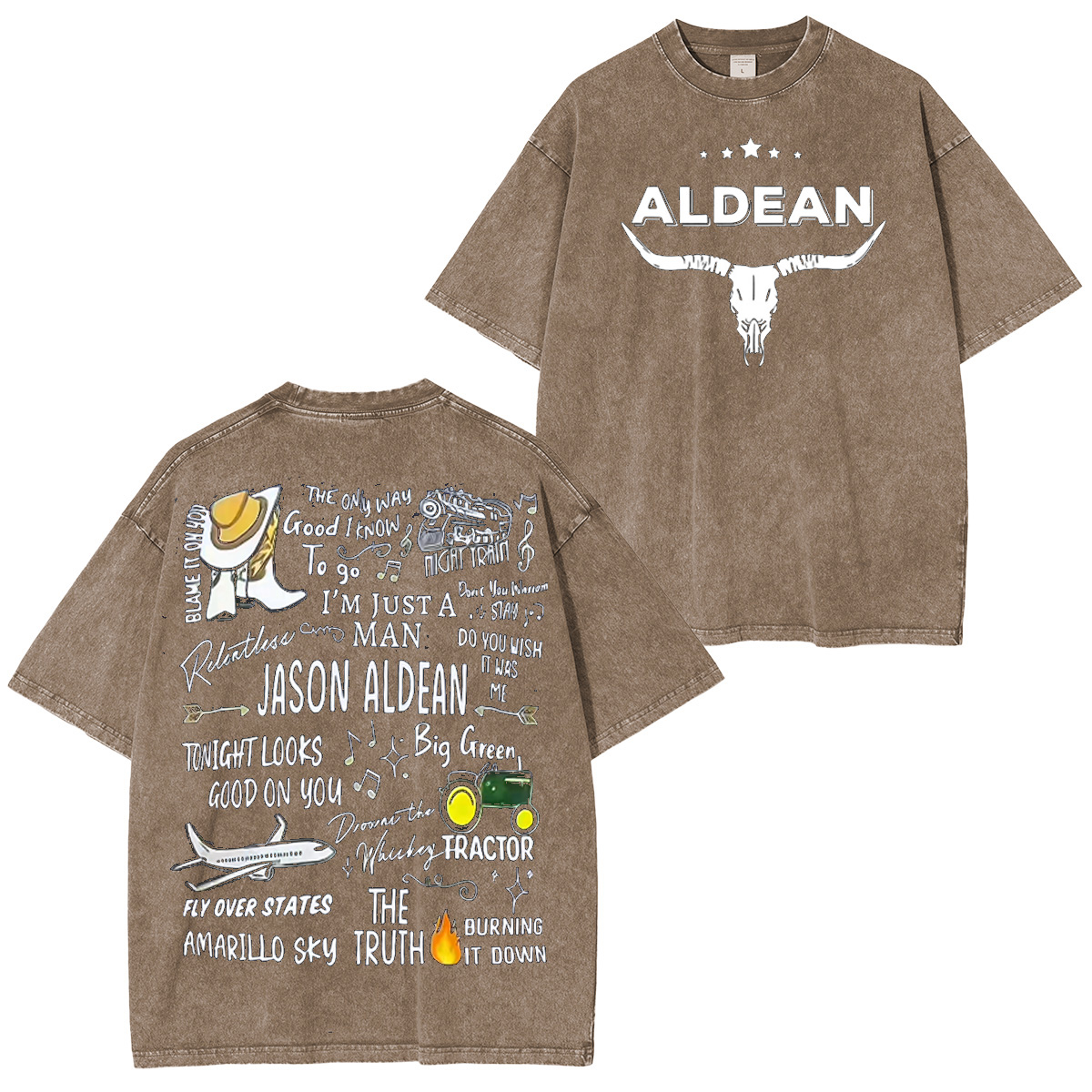 Jason Aldean Washed Unisex T-Shirt