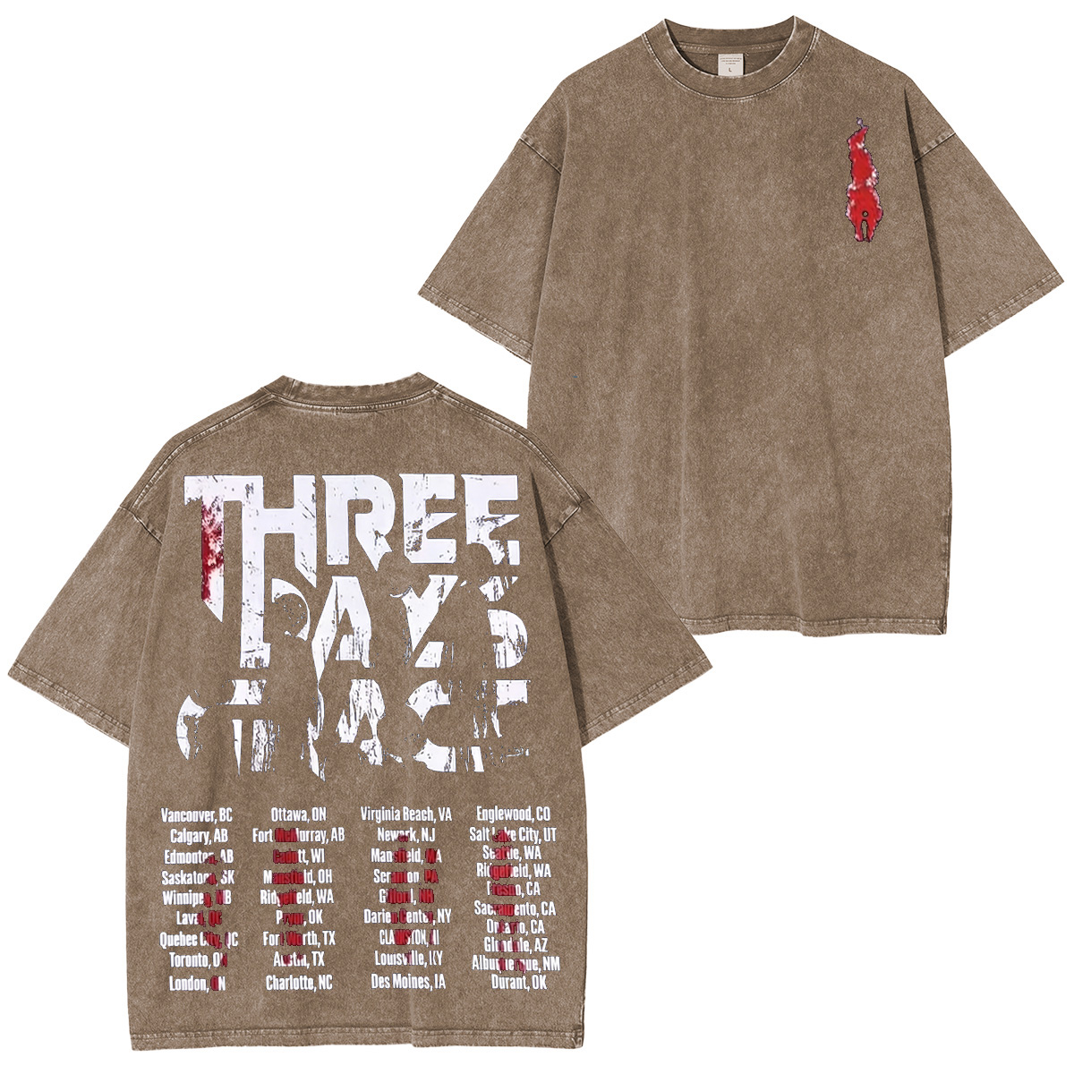 Three Days Grace Washed Unisex T-Shirt