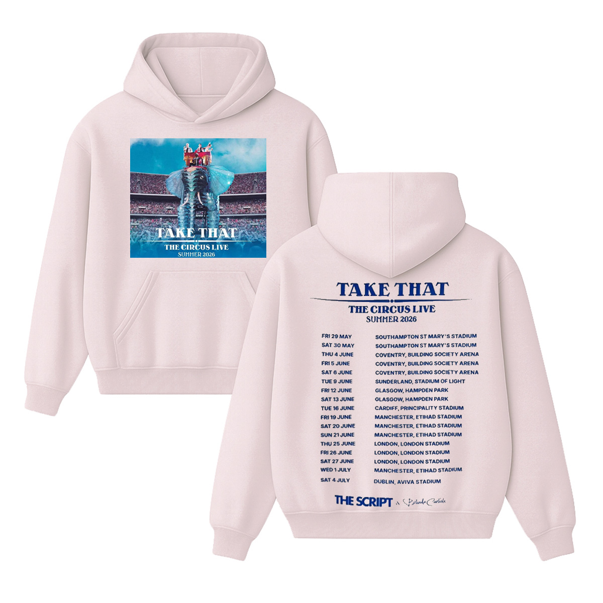 The Circus Live Take That Unisex Cotton Hoodie