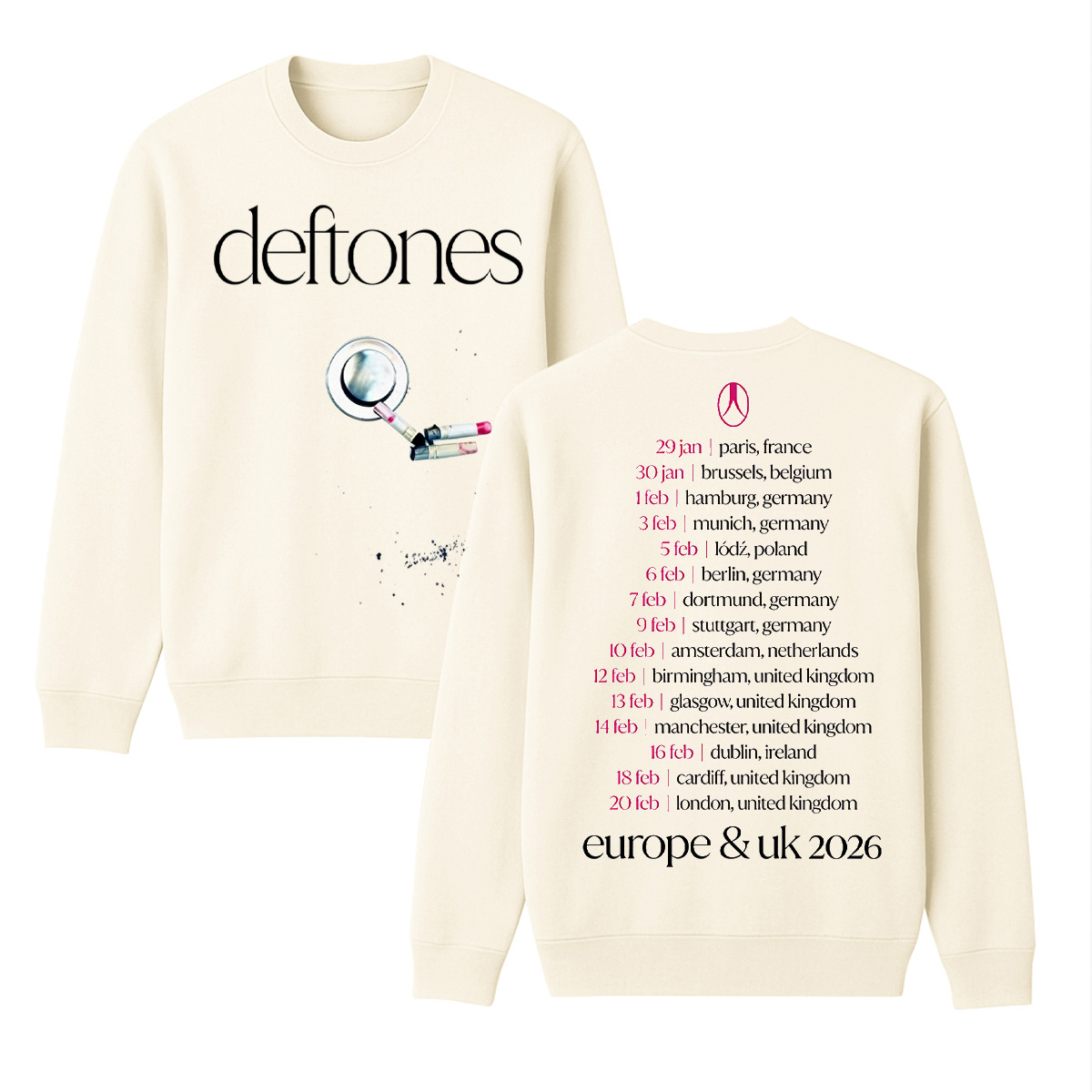 Deftones Unisex Cotton Creneck Sweatshirt