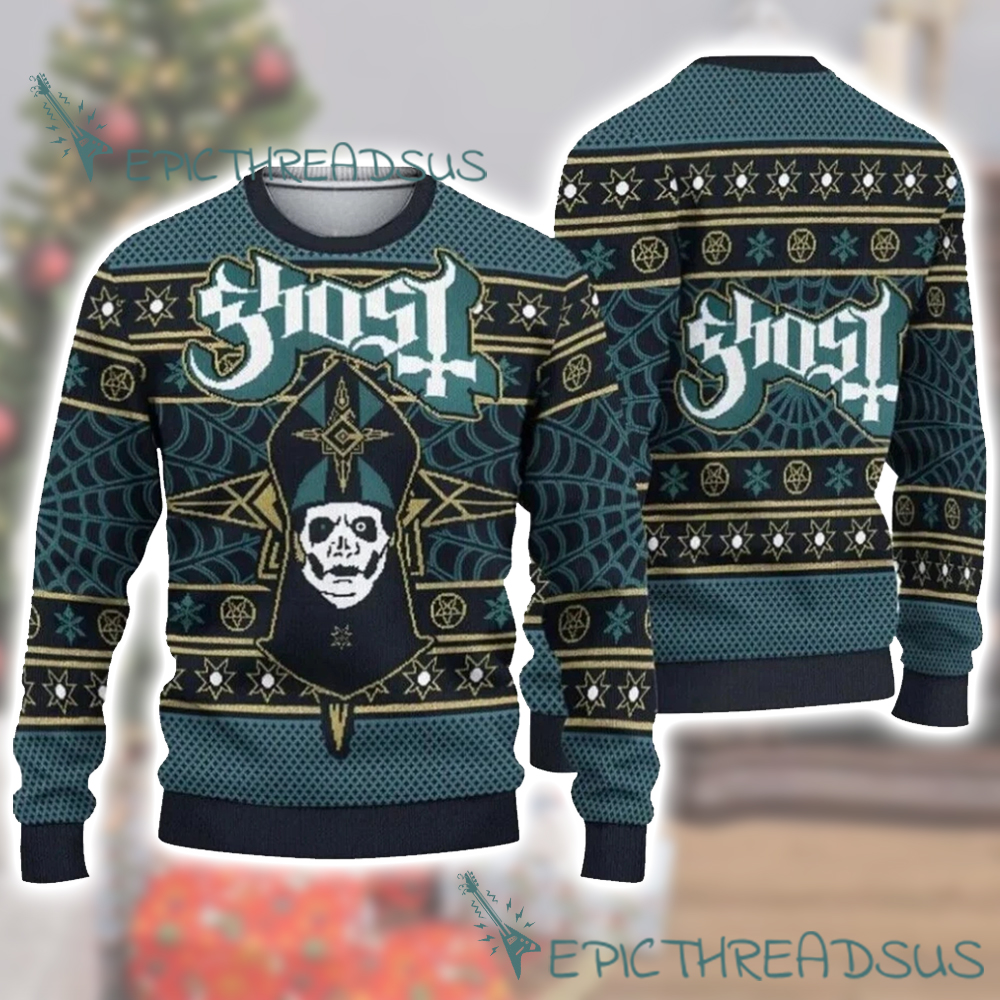 Ghost Band Ugly Christmas Sweater