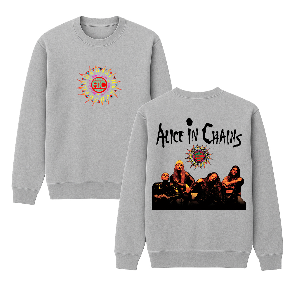 Alice In Chains Cotton Unisex Crewneck Sweatshirt