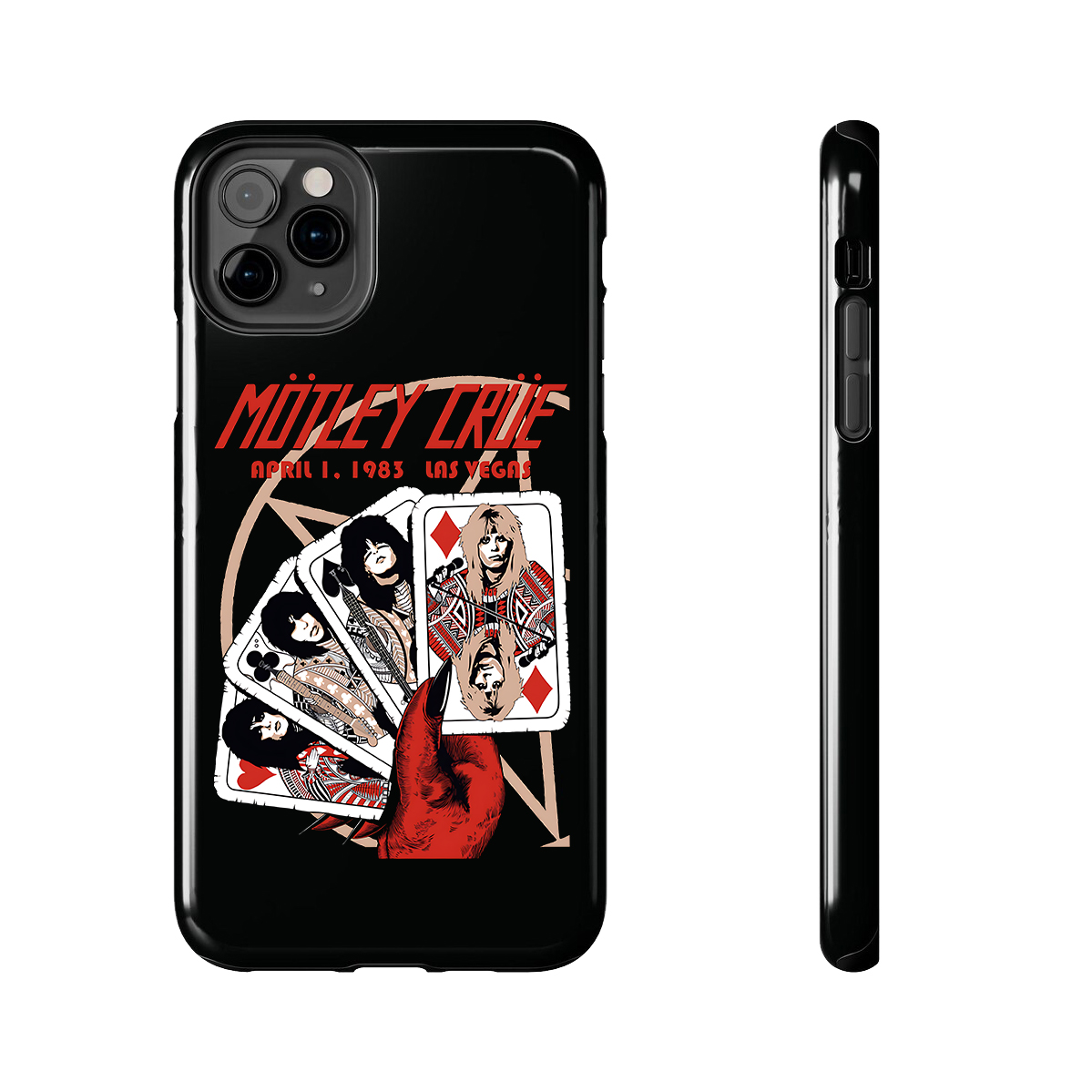 M?tley Cr??e Las Vegas 1983 by Andrew Alekseev iPhone Case