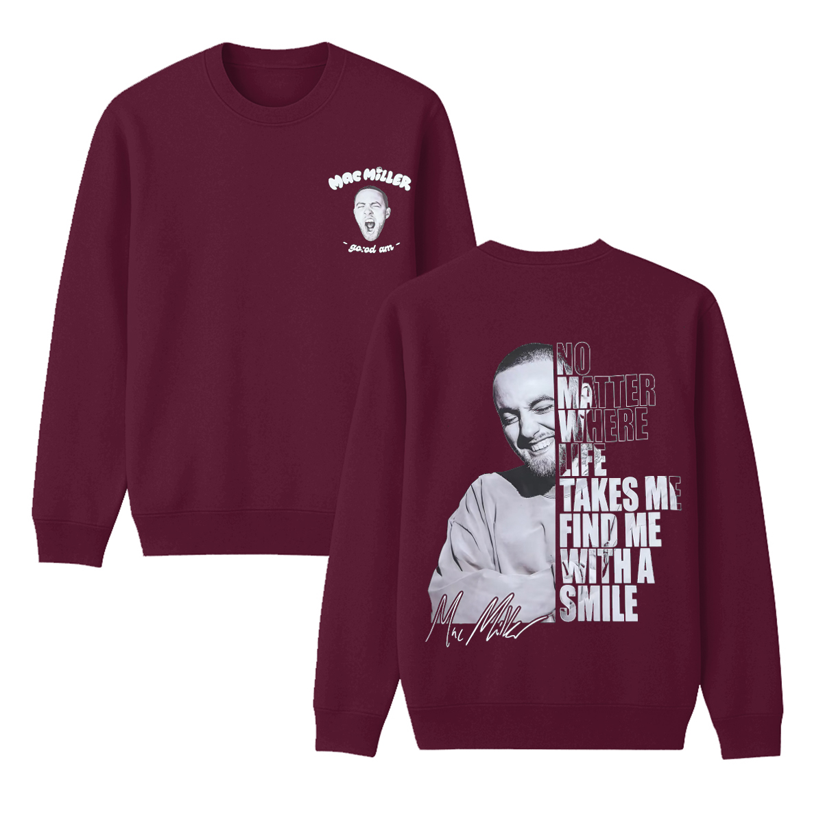 Mac Miller Unisex Cotton Creneck Sweatshirt