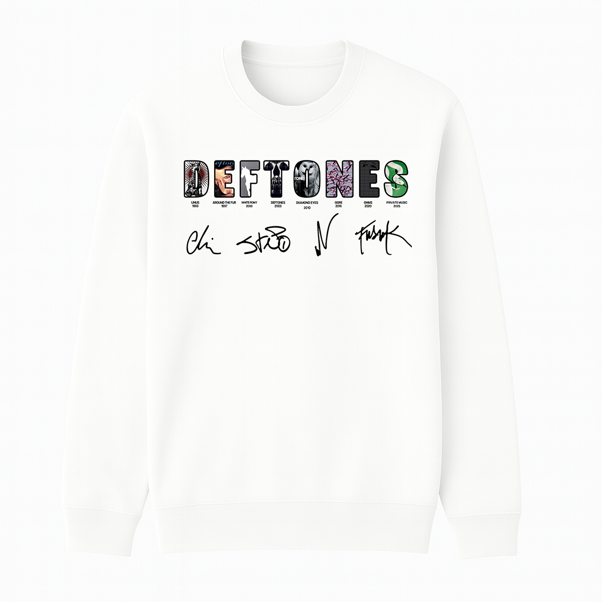 Deftones Unisex Cotton Creneck Sweatshirt