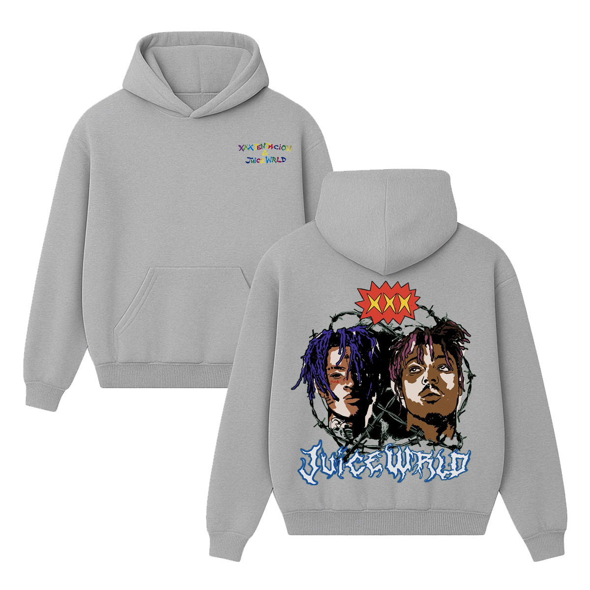 XXXTENTACION x Juice WRLD Unisex Cotton Hoodie