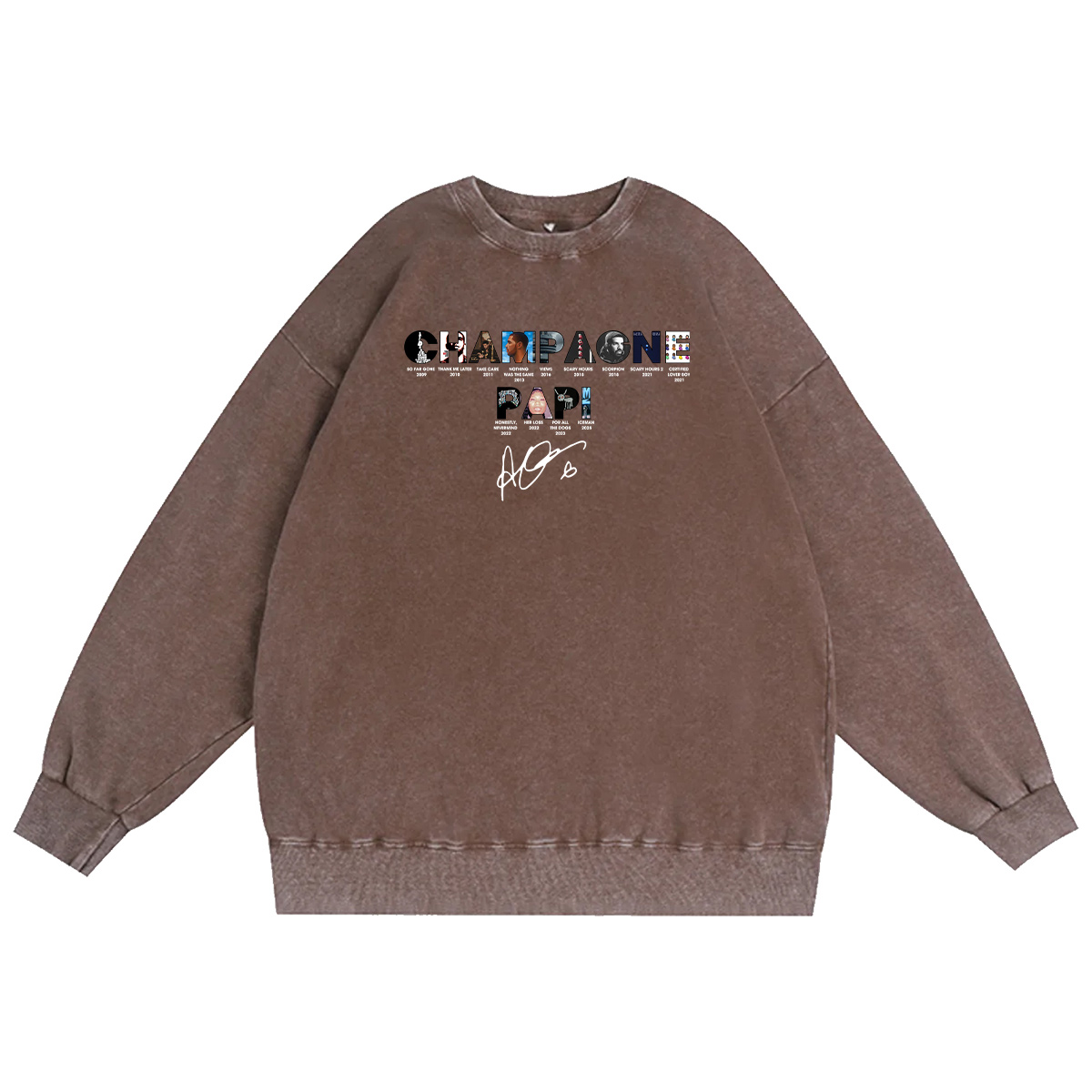 Drake Unisex Washed Crewneck Sweatshirt