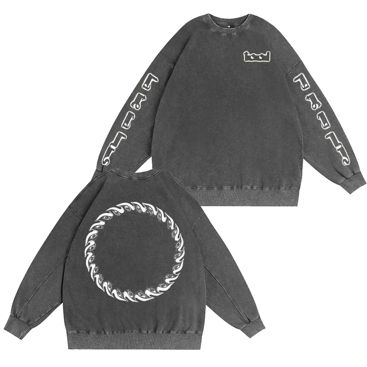 Tool Unisex Washed Crewneck Sweatshirt