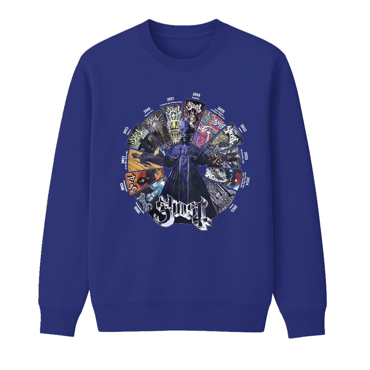 Ghost Unisex Cotton Creneck Sweatshirt