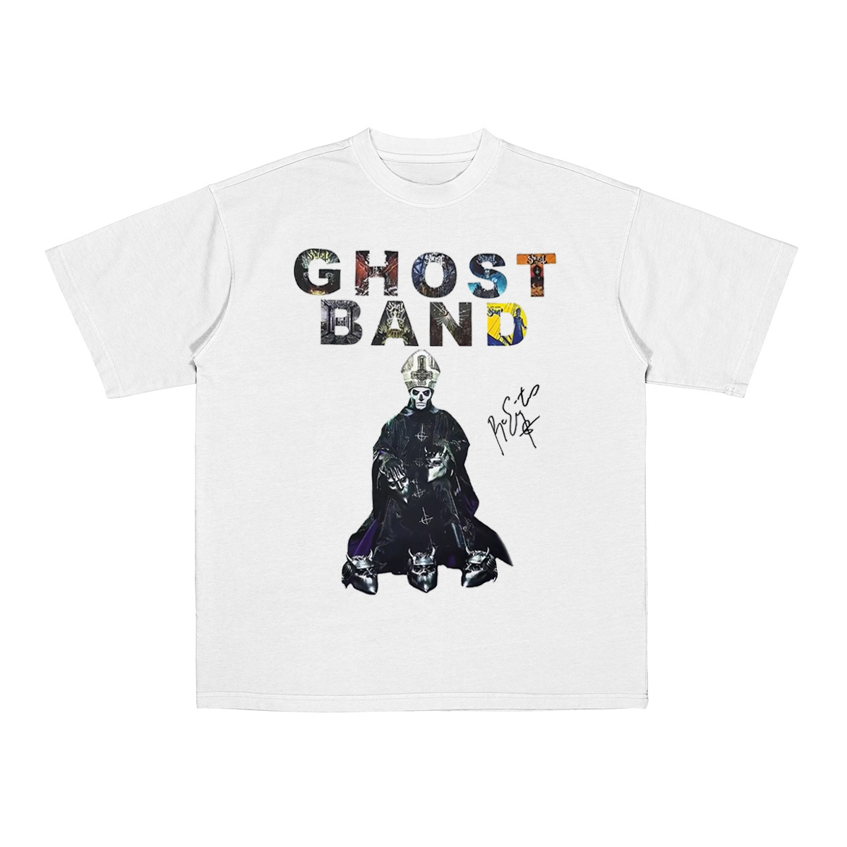 Ghost Band Cotton Unisex T-shirt