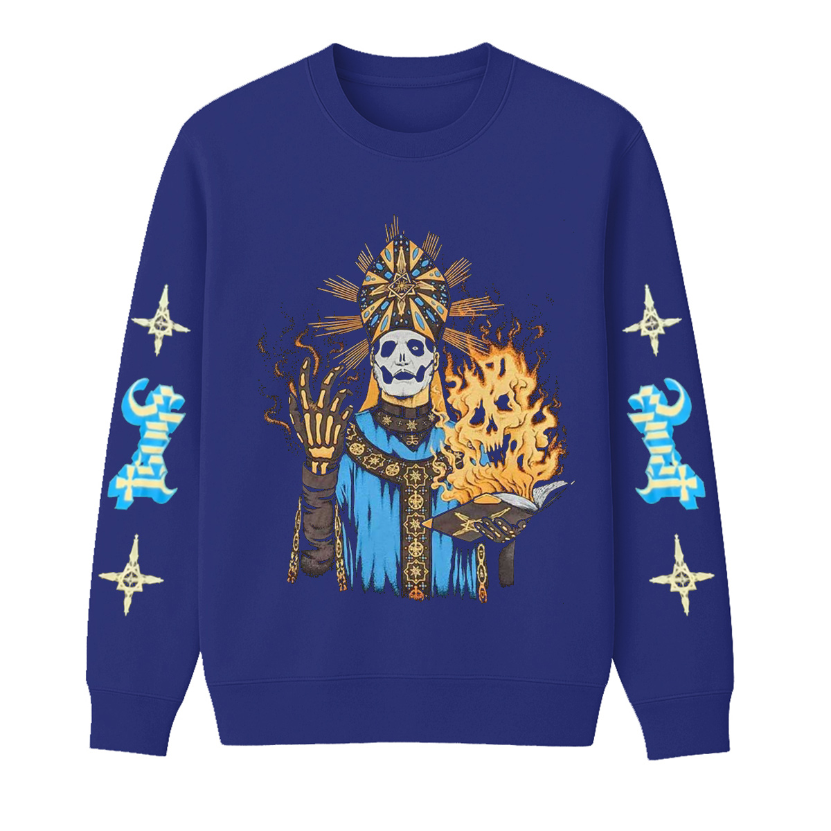 Ghost Unisex Cotton Creneck Sweatshirt