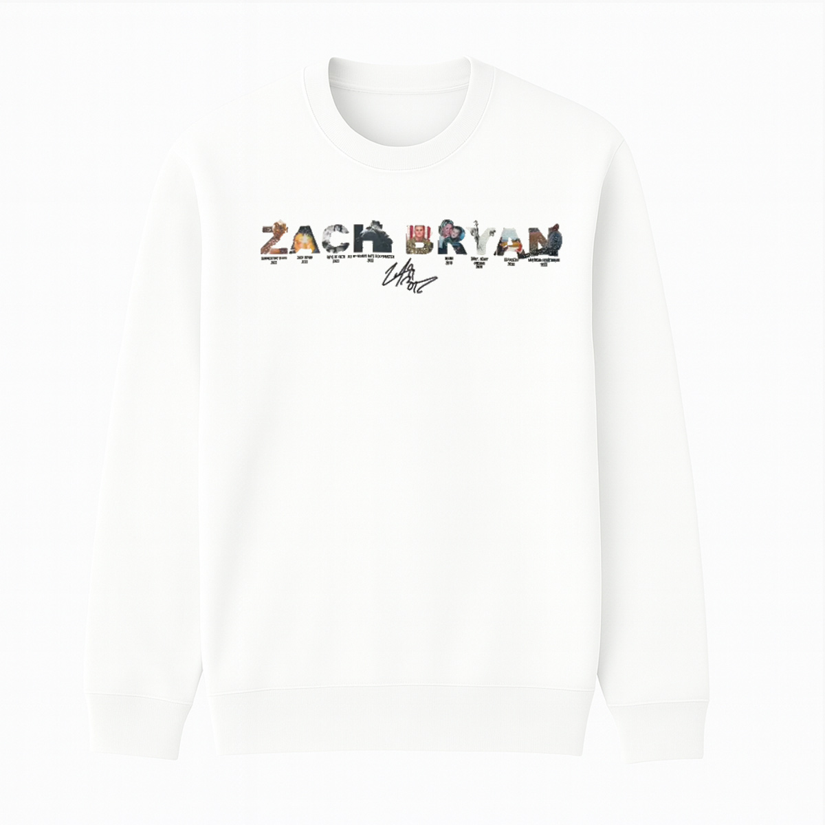 Zach Bryan Cotton Unisex Crewneck Sweatshirt