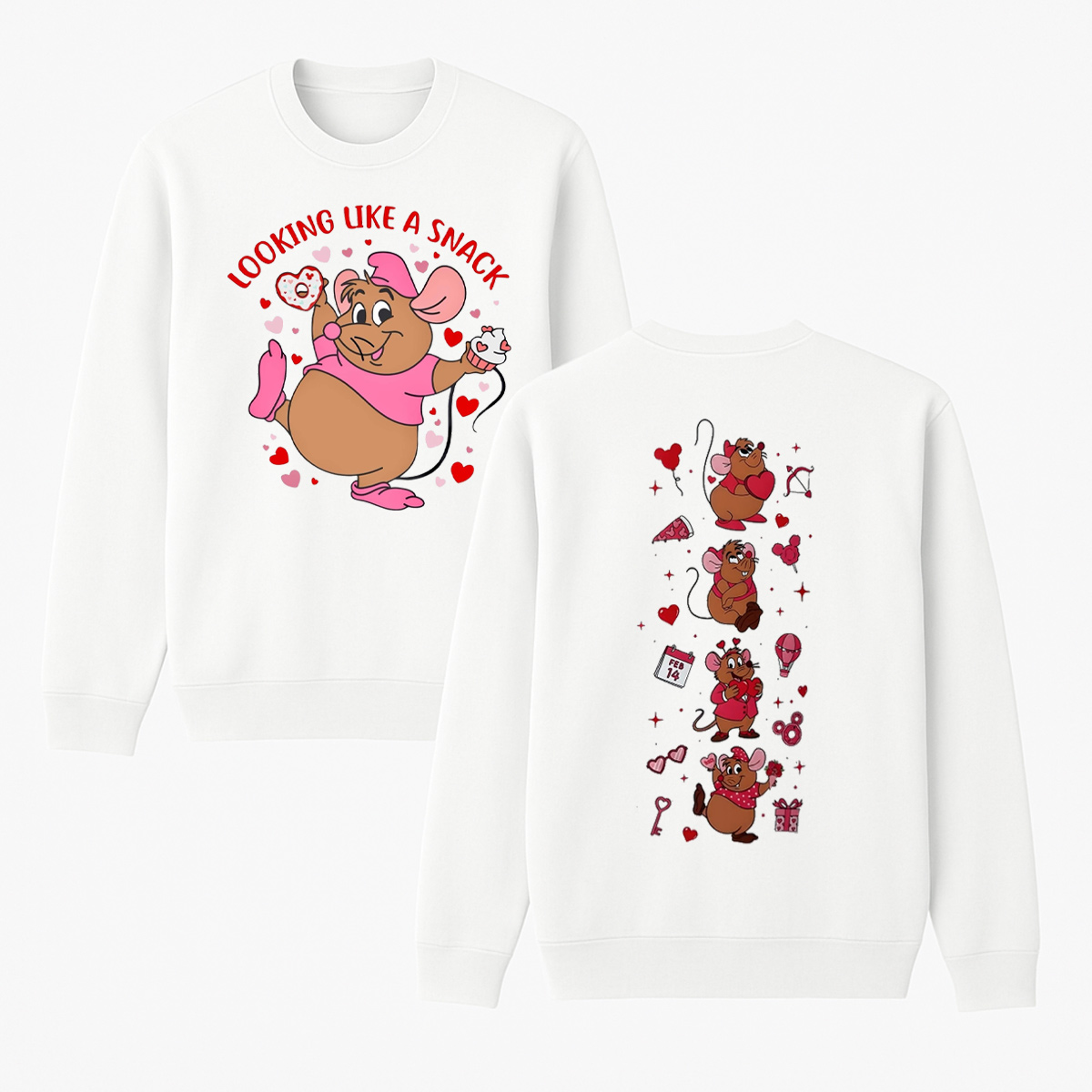 Valentine's Day Gus Gus Cotton Unisex Crewneck Sweatshirt