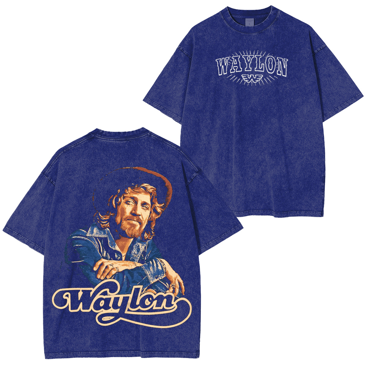 Waylon Jennings Washed Unisex T-Shirt