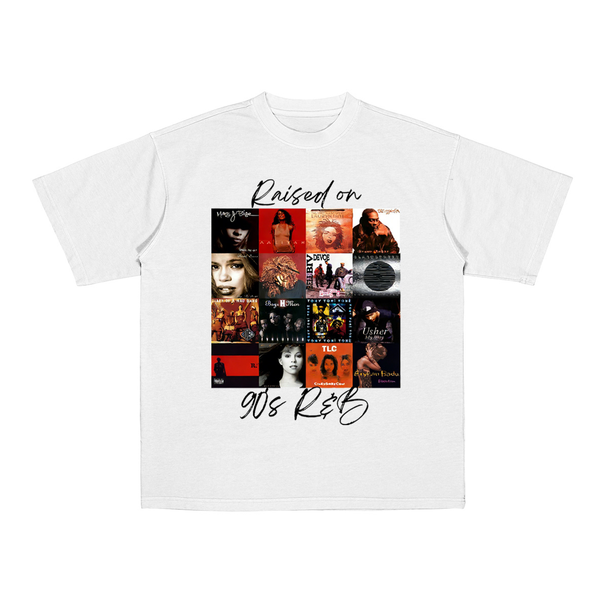 Raised on 90's R&B Cotton Unisex T-shirt